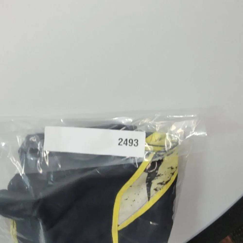 Nike Swim Trunks Mens Large Black Yellow‎ Logo Spellout Swosh